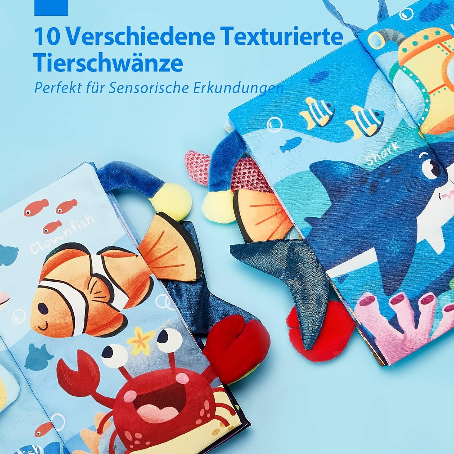 Detalle 1 de Baby Stoffbuch ab 0 Monaten für Lernen