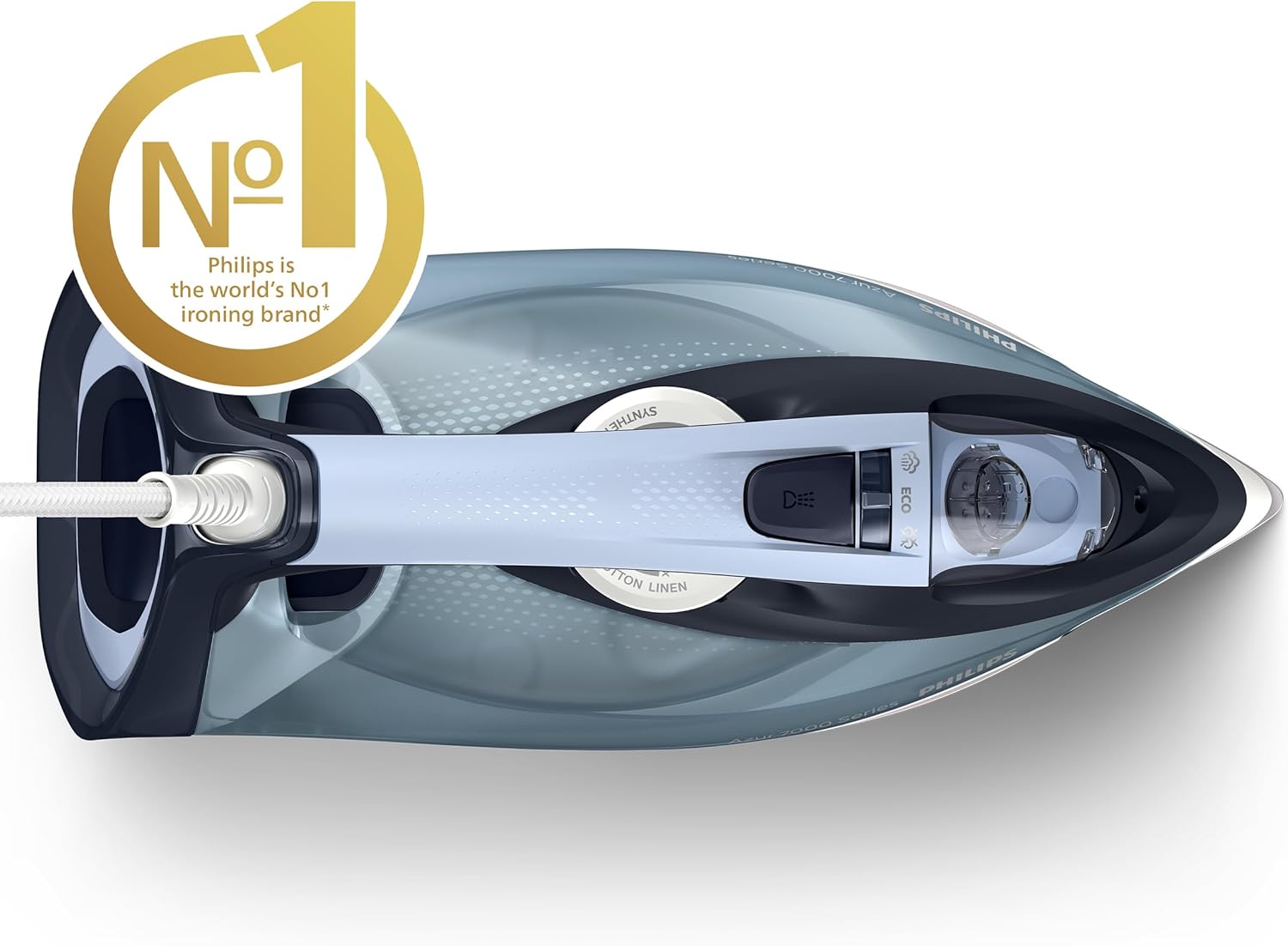 Thumbnail 1 de Philips Azur 7000 Series Steam Iron DST7020/20 — 2800 W, 50 g/min Continuous Steam, 250 g Boost
