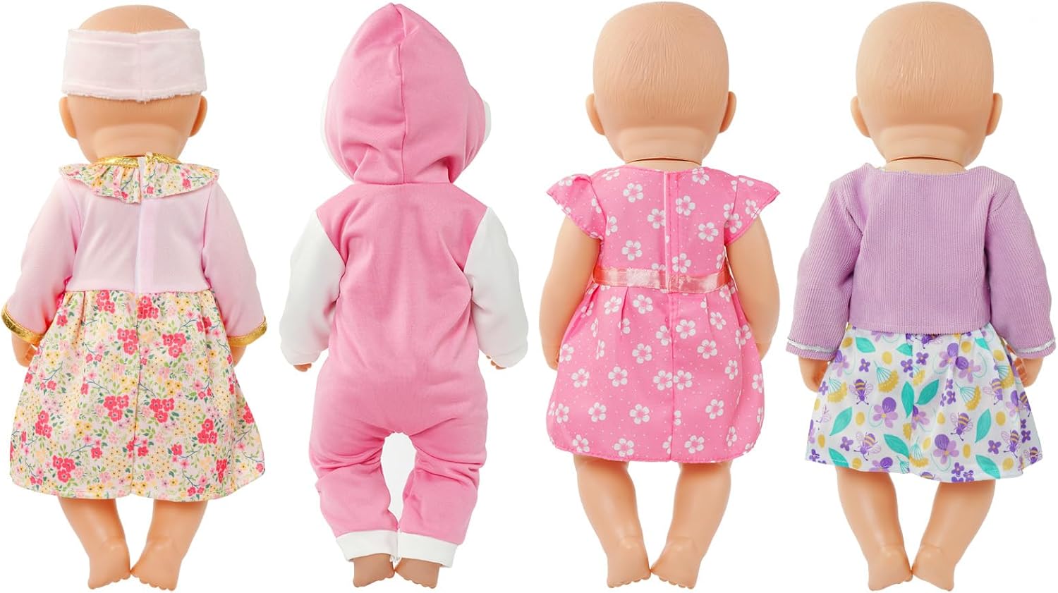Thumbnail 2 de Aolso Baby Doll Clothes 14-18 Inch 4-Pack