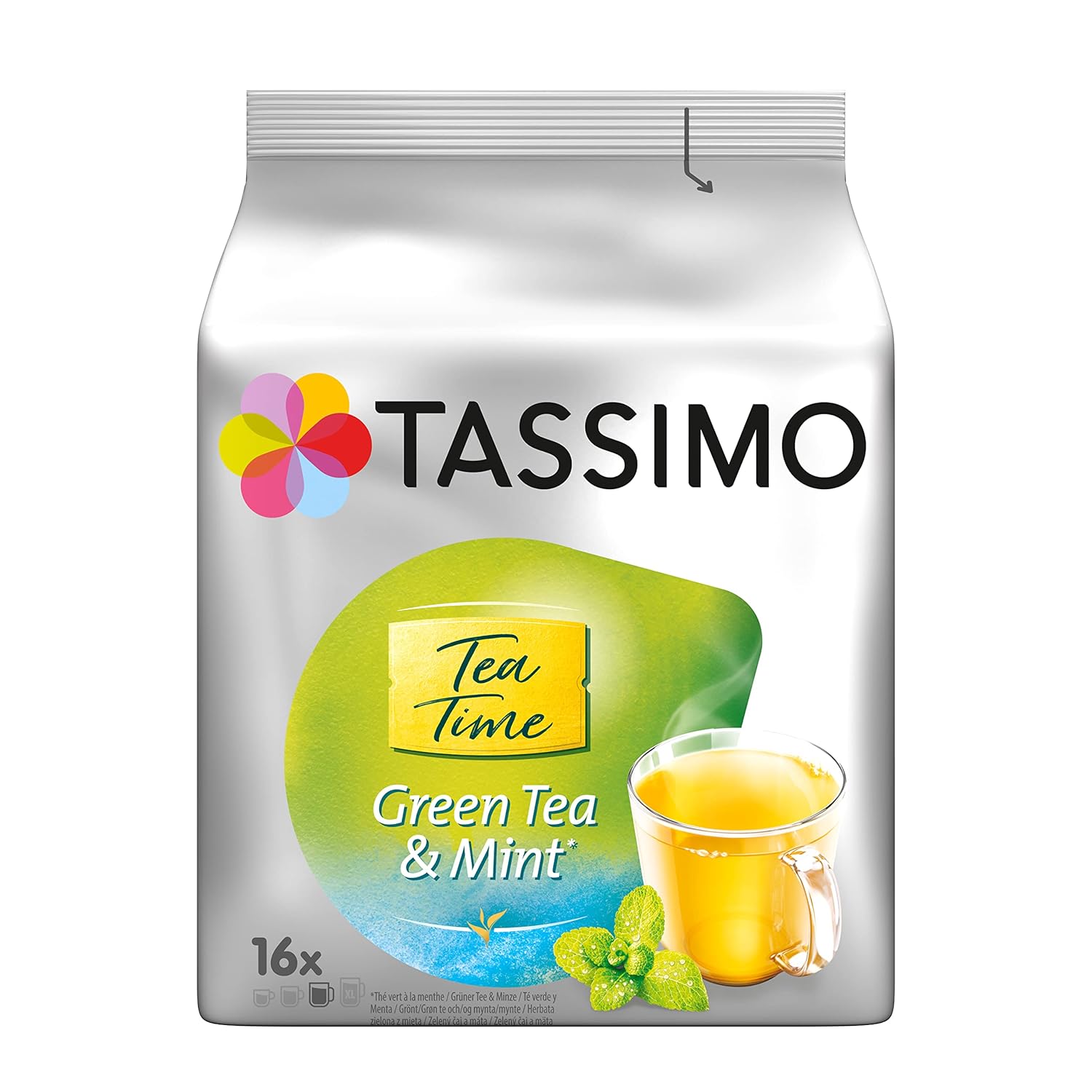 Detalle de Tassimo Tea Time Grüner Tee mit Minze – 80 Pads (5x40 g) im praktischen Tassimo-System