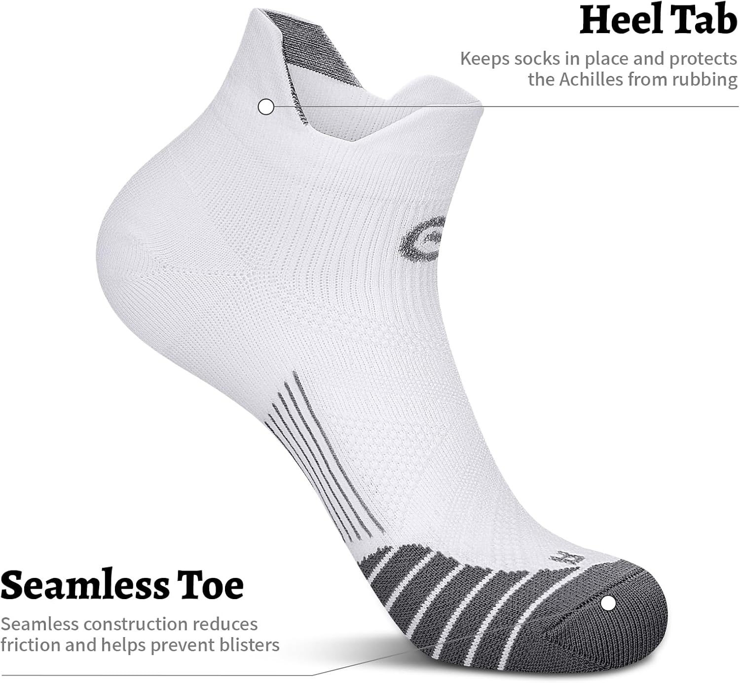 Thumbnail 6 de PAPLUS Compression Socks for Men & Women (2/4/6 Pairs) Ankle Running Socks for Plantar Fasciitis