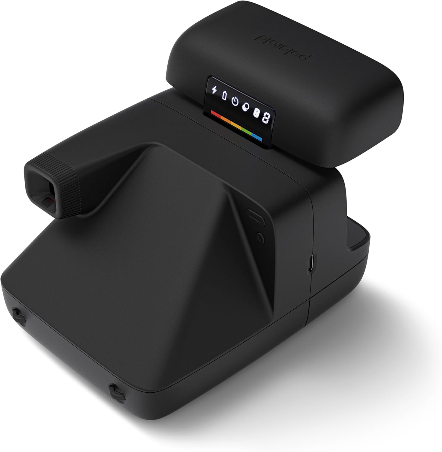 Detalle 2 de Polaroid Flip Instant Camera + Color Film Bundle (16 Photos) — Black, Hyperfocal 4-Lens System, Sonar Autofocus, Bluetooth App
