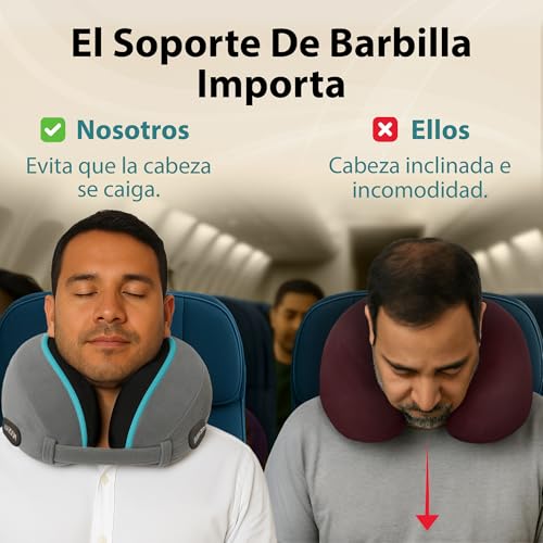 Detalle 1 de FLOWZOOM Dream Almohada de viaje Viscoelástica