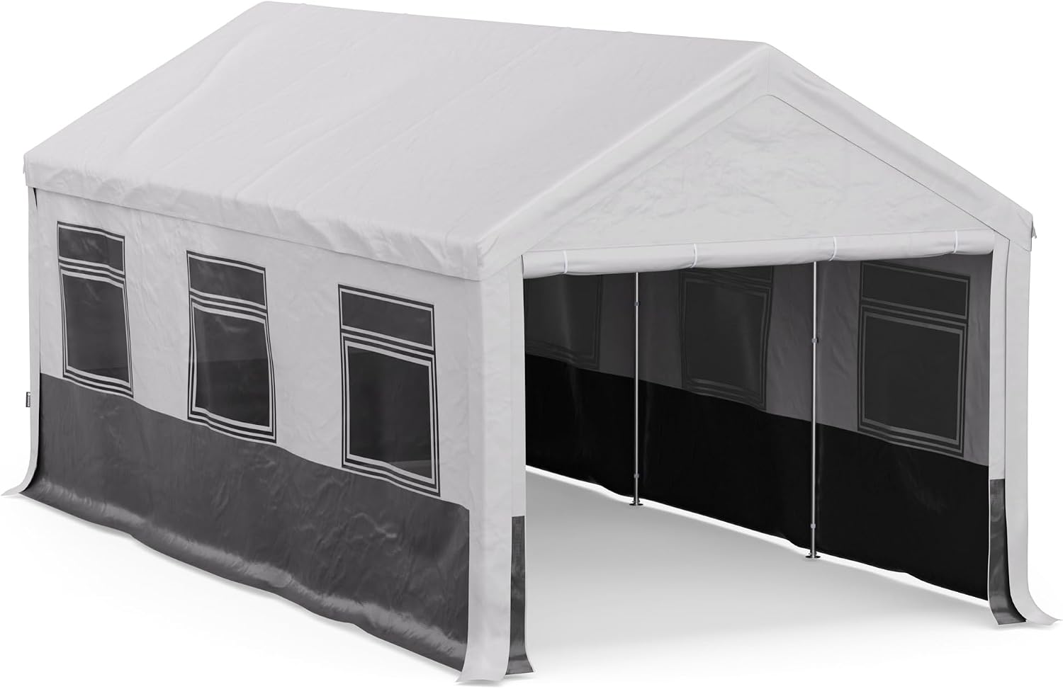 Detalle de blumfeldt Party Haven 6 x 3 m marquee with steel frame and side walls