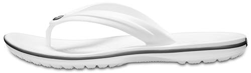 Detalle de Crocs Crocband Flip Unisex Blanco (36/37 EU) – Sandalia ligera con suela EVA