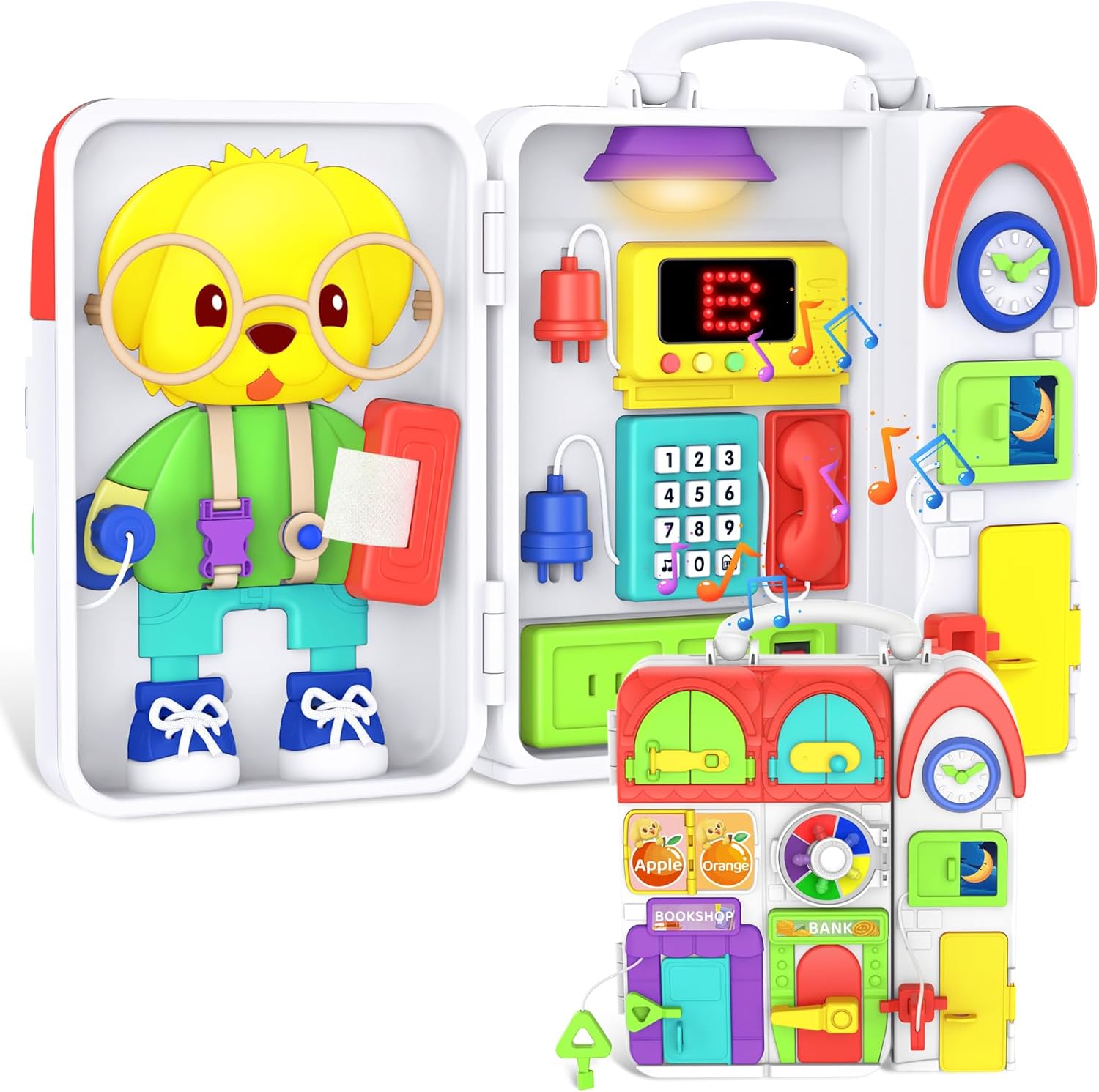 Detalle de Musical Montessori Busy Board for 1-Year-Olds