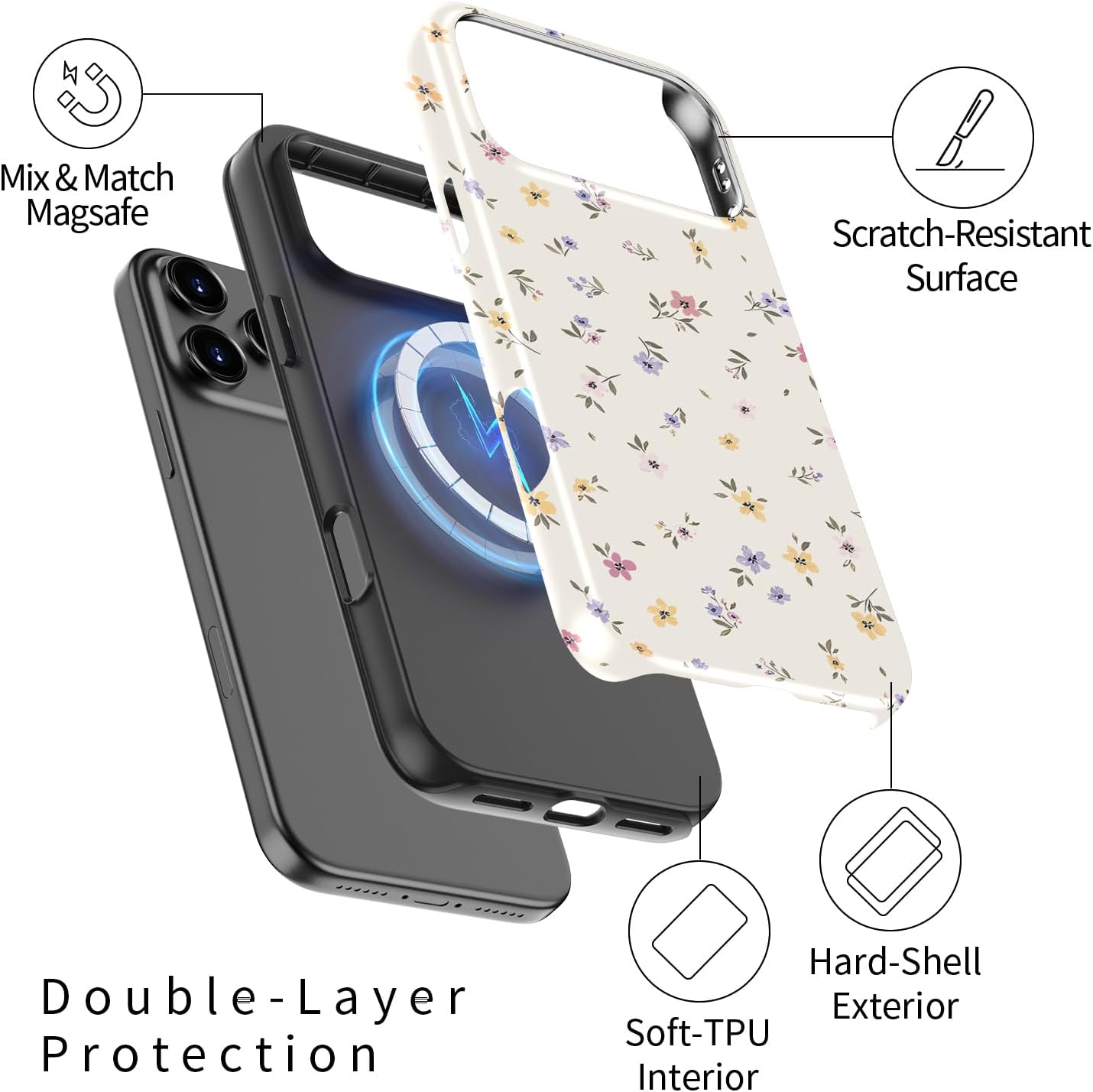 Detalle 2 de DorisMax iPhone 17 Pro Case with Dual-Layer Design