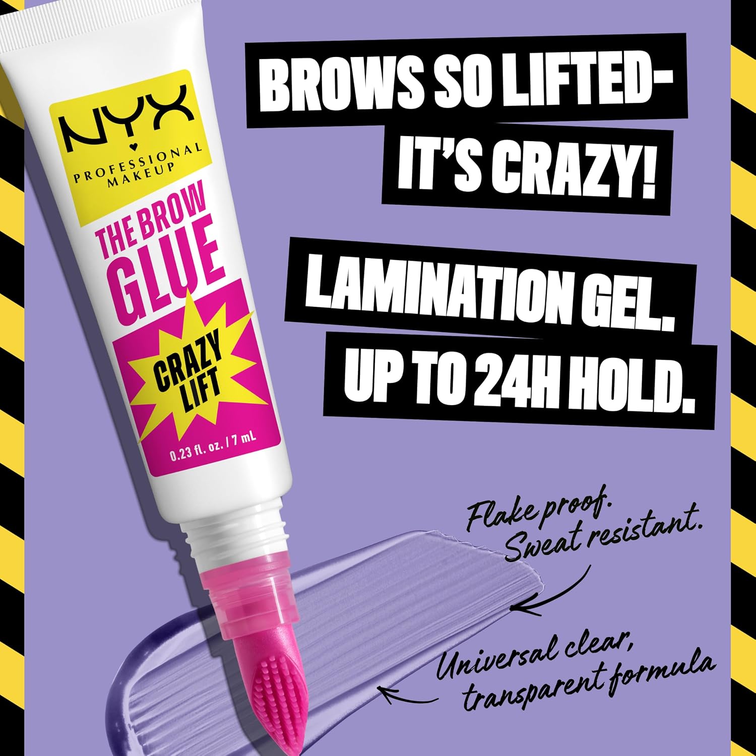 Detalle de NYX Professional Makeup The Brow Glue Crazy Lift gel sopracciglia 7 ml 💄