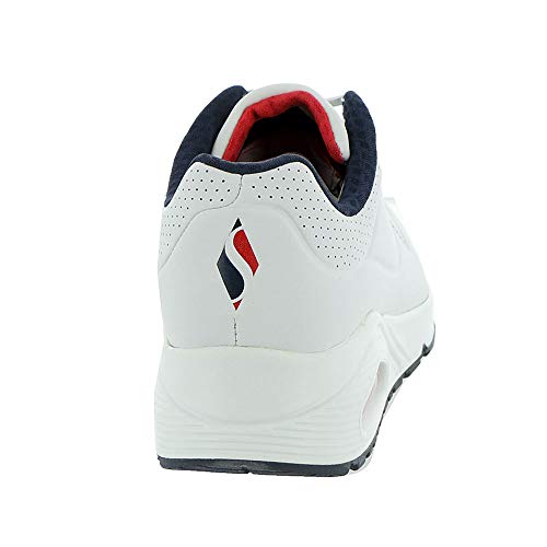 Thumbnail 6 de Skechers Uno para mujer en color White Durabuck Navy Red Trim (talla 40 EU)