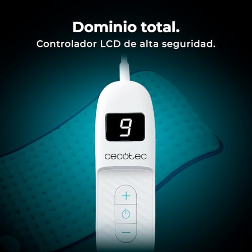 Detalle de Cecotec HeatConfort 6000 ThermalPad: Almohadilla eléctrica 30x60 cm para espalda y cuello