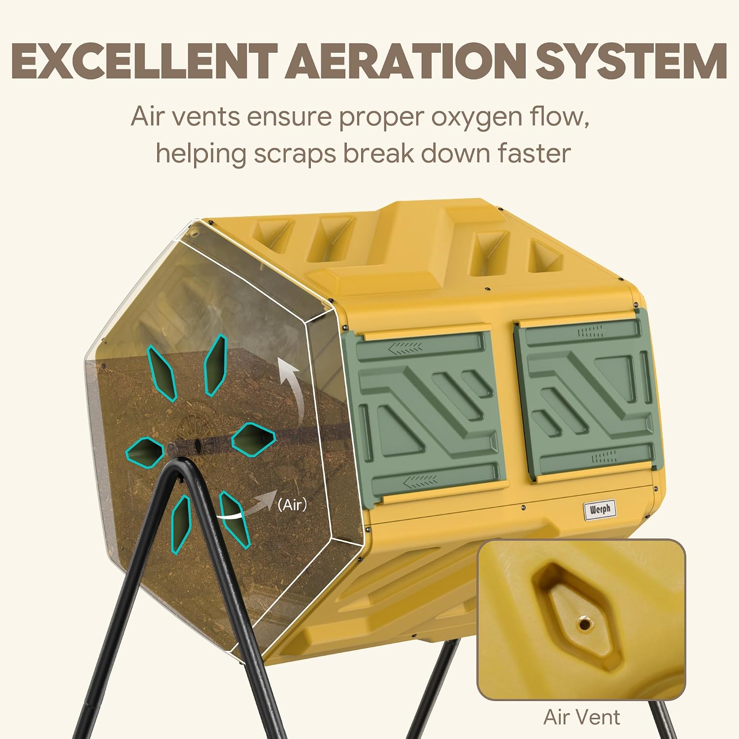 Thumbnail 6 de Werph Outdoor Compost Bin, 43 Gallons