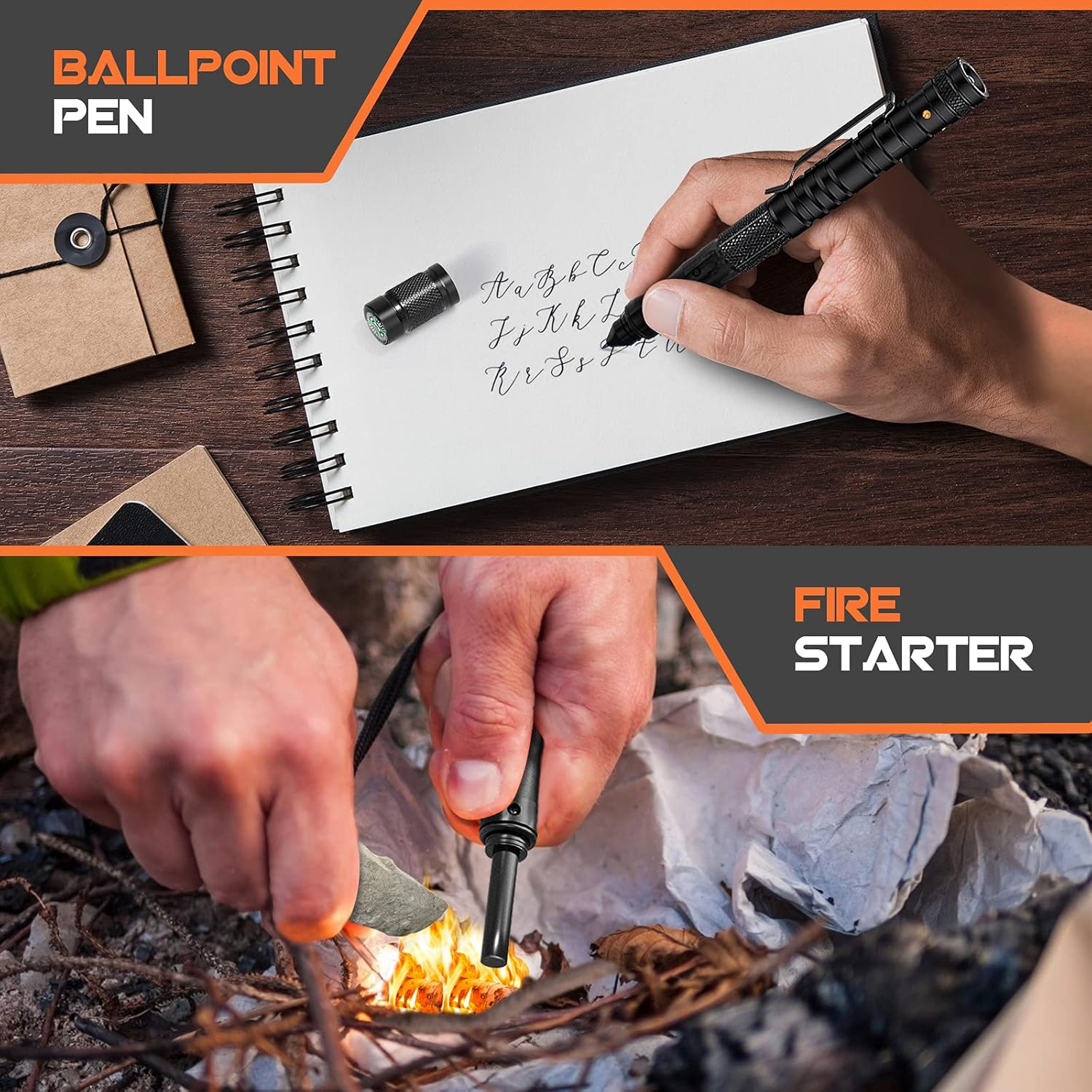 Thumbnail 3 de BIIB 8 in 1 Multi Tool Pen with Compass for Men 📐