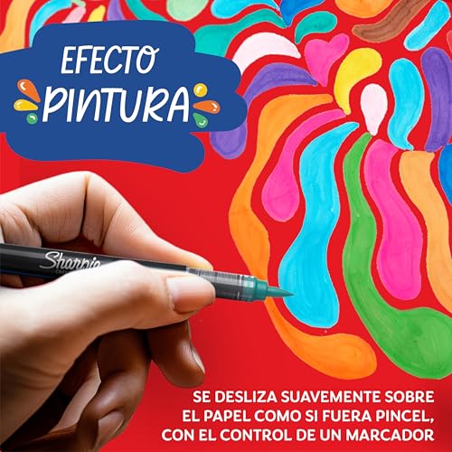 Detalle 2 de Sharpie Rotuladores acrílicos creativos 6 piezas 🎨