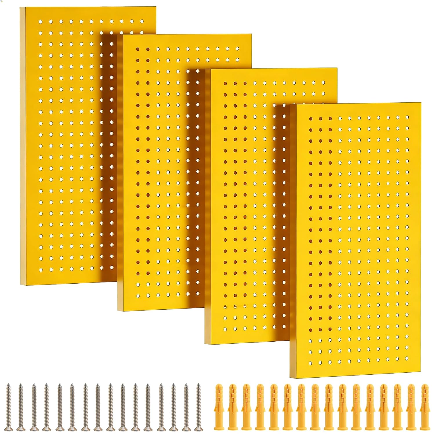 Detalle de Cityeagle Metal Pegboard Panels, 4-Pack
