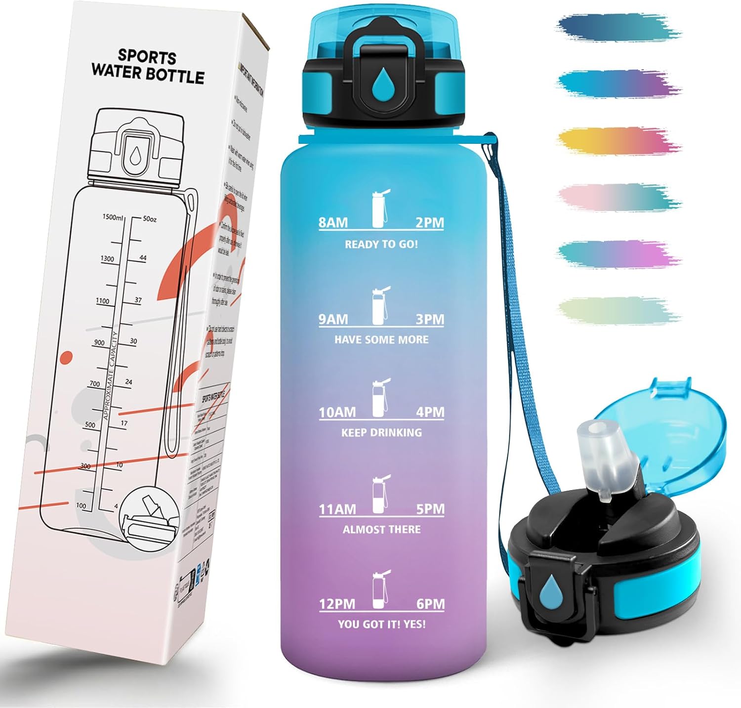 Detalle de Mulbijeo Borraccia 1,5 L con cannuccia