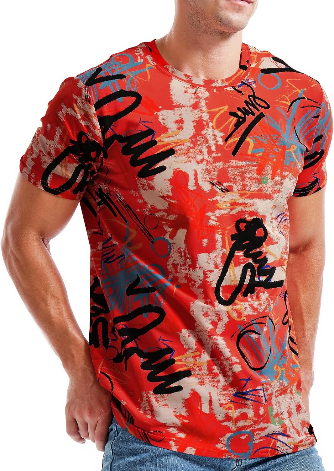 Thumbnail 6 de RONOMO Men's Round Neck Short Sleeve T-Shirt – Breathable, Medium Elasticity, Pre-Shrunk