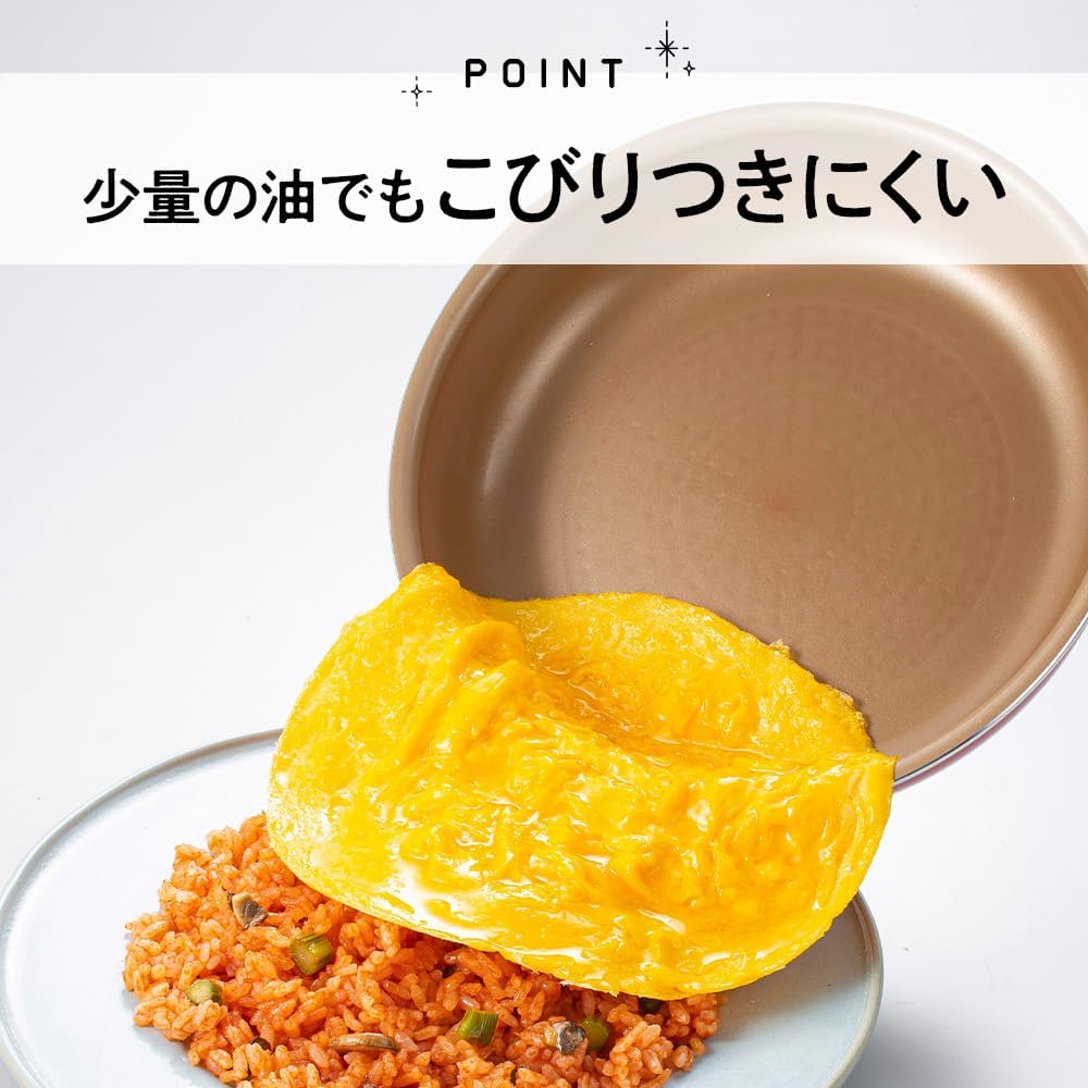 Detalle 1 de ドウシシャ エバークック フィット フライパン 28cm IH・ガス火対応 着脱式 スモーキーブルー