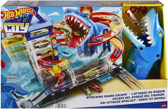 Detalle de Hot Wheels City Huye del Tiburón 🦈 - Juego de Pista