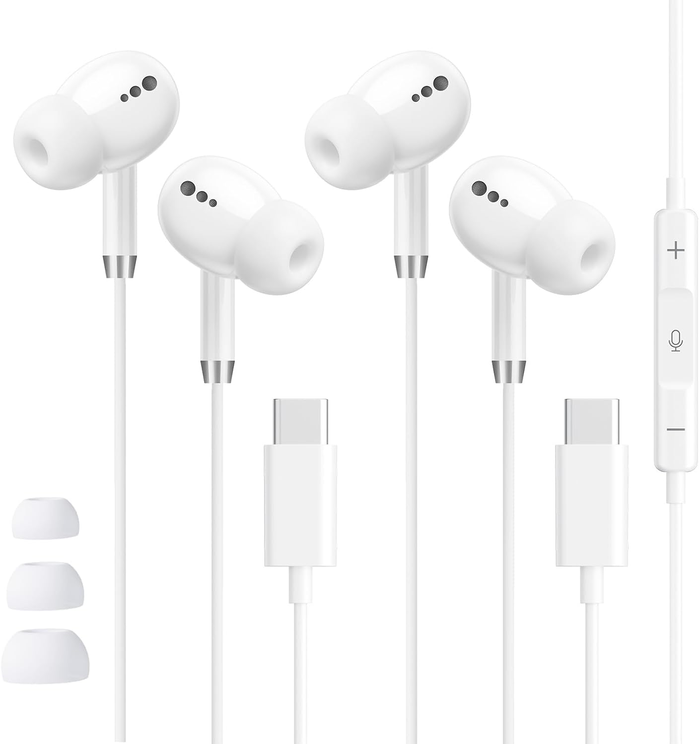 Detalle de USB-C Headphones 2 Pack with Mic