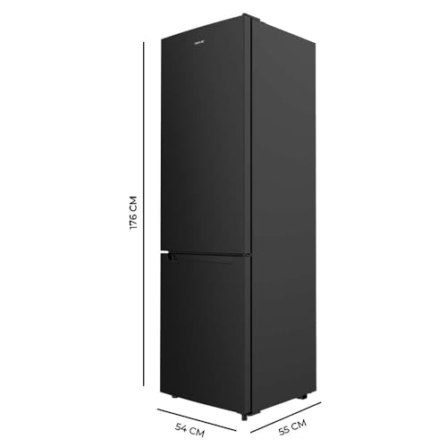 Detalle 2 de Cecotec Frigorífico Combi Cíclico Negro Bolero CoolMarket Combi 262 Black E. – 2 puertas, 262 L