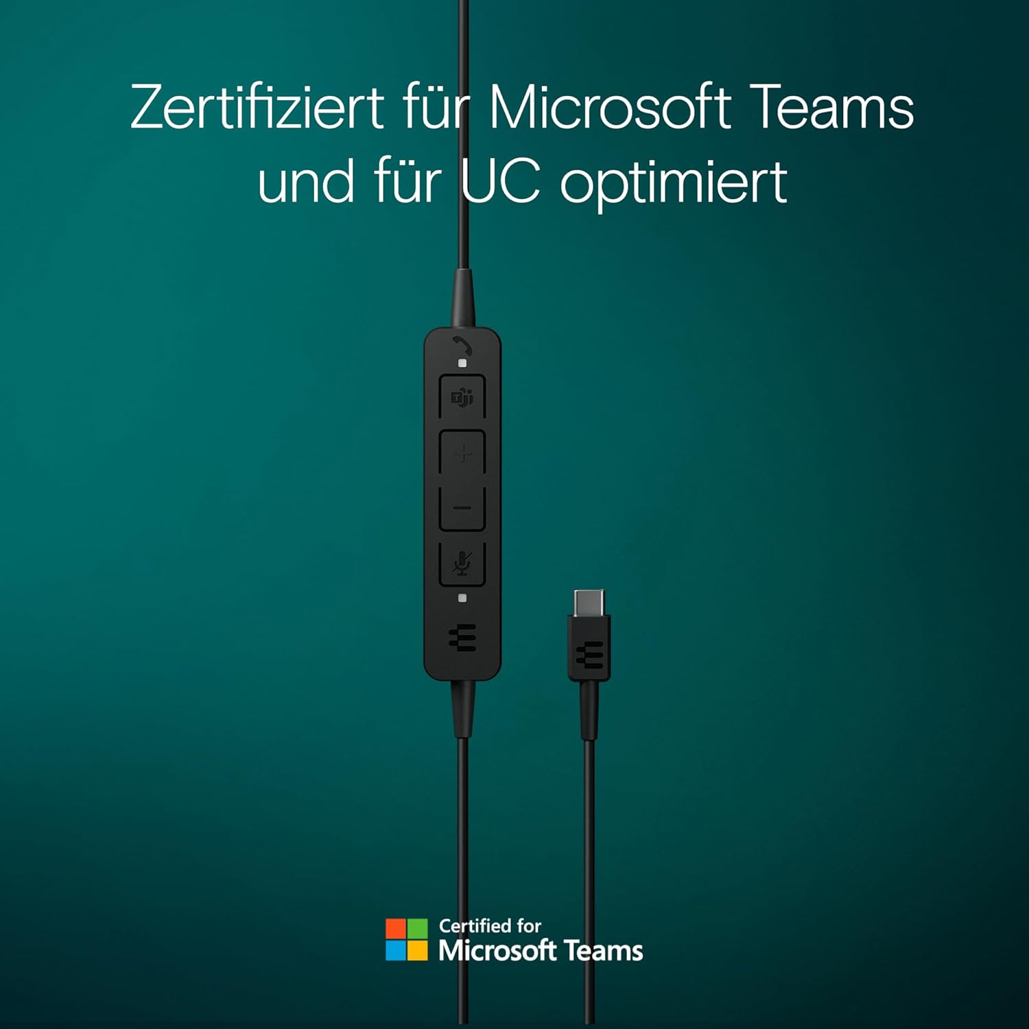 Thumbnail 3 de EPOS C10 USB-Headset mit Mikrofon und flexibler USB-C-Verbindung (BrainAdapt, Teams-Taste)