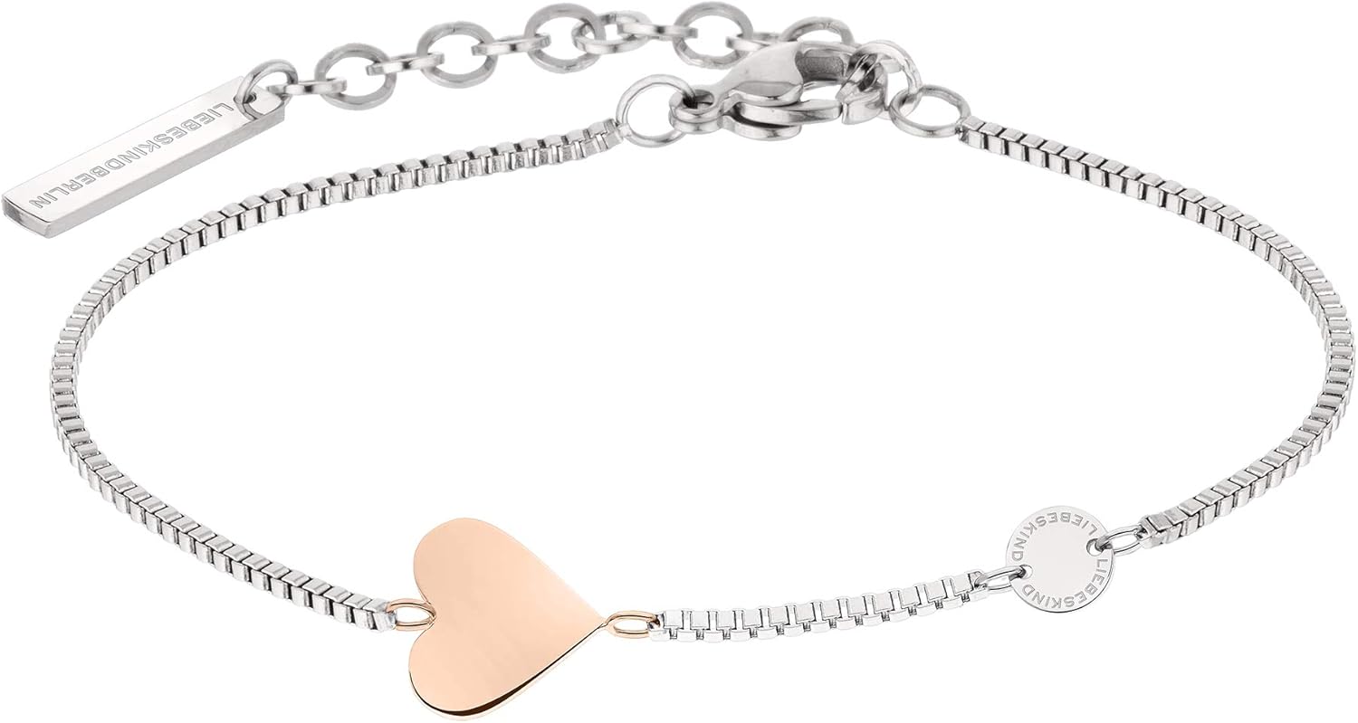 Thumbnail 5 de LIEBESKIND BERLIN Herz-Schmuck Damen – Edelstahlkette, Armband & Ohrringe mit Herzanhänger (in Farben & Ausführungen)