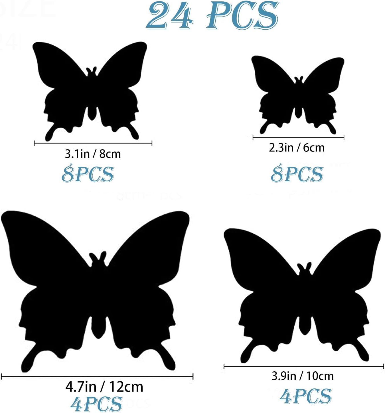 Thumbnail 6 de OPSEAM Butterfly Wall Decor (24/48 PCS) 3D Butterfly Stickers with Magnets for Party & Home Walls