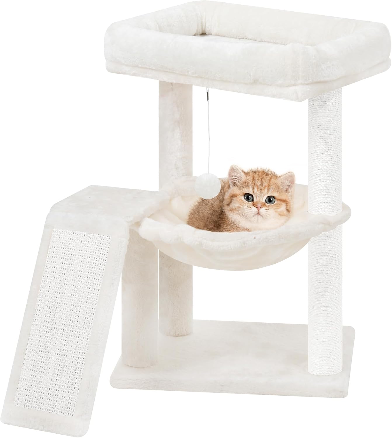 Detalle de YOUPETSER YOUPET-04 Cat Tree with Scratching Board and Toy Balls