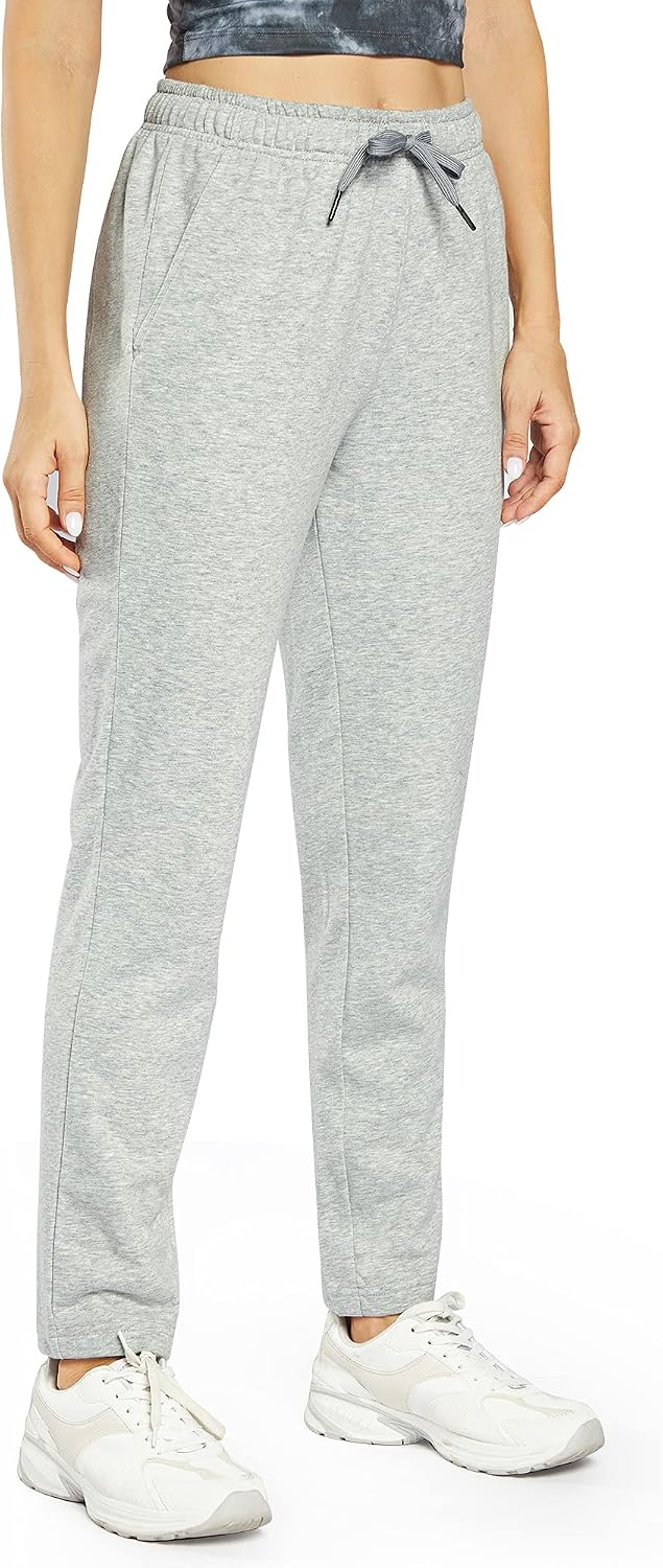 Thumbnail 5 de OUGES Womens Cotton Joggers Open Bottom Trousers