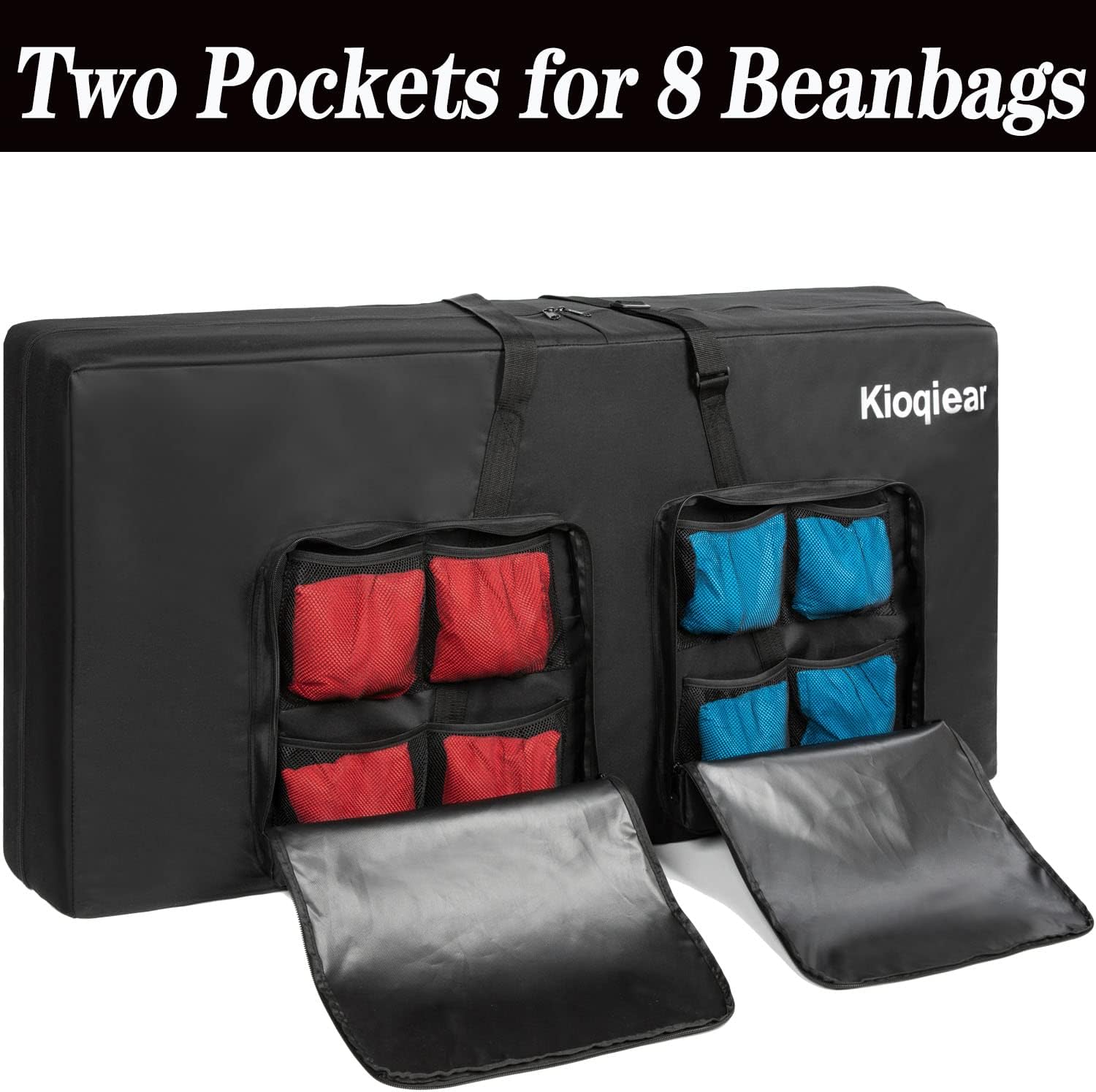 Detalle de Kioqiear Cornhole Carrying Case for 4' x 2' Boards