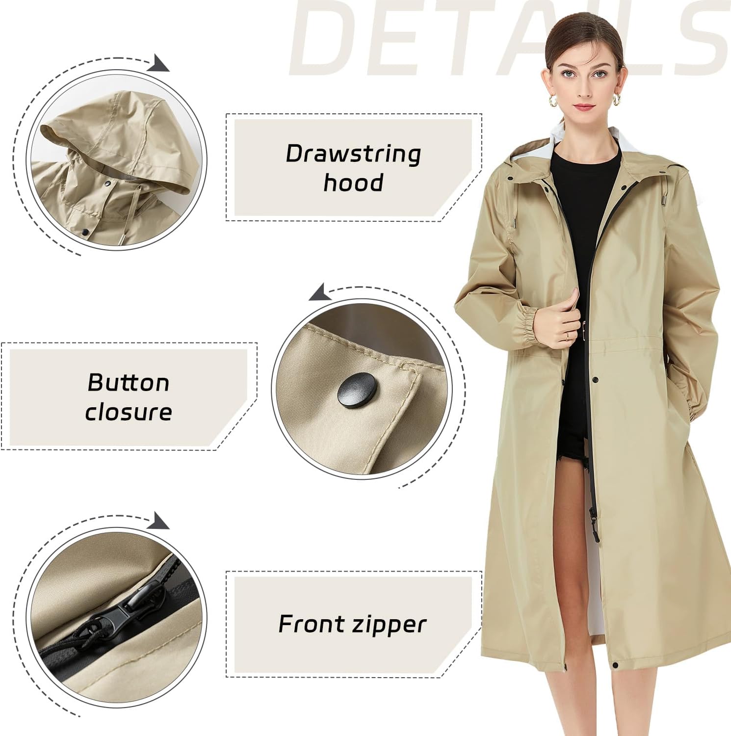 Thumbnail 4 de Freiesoldaten Women Waterproof Rain Jacket Lightweight