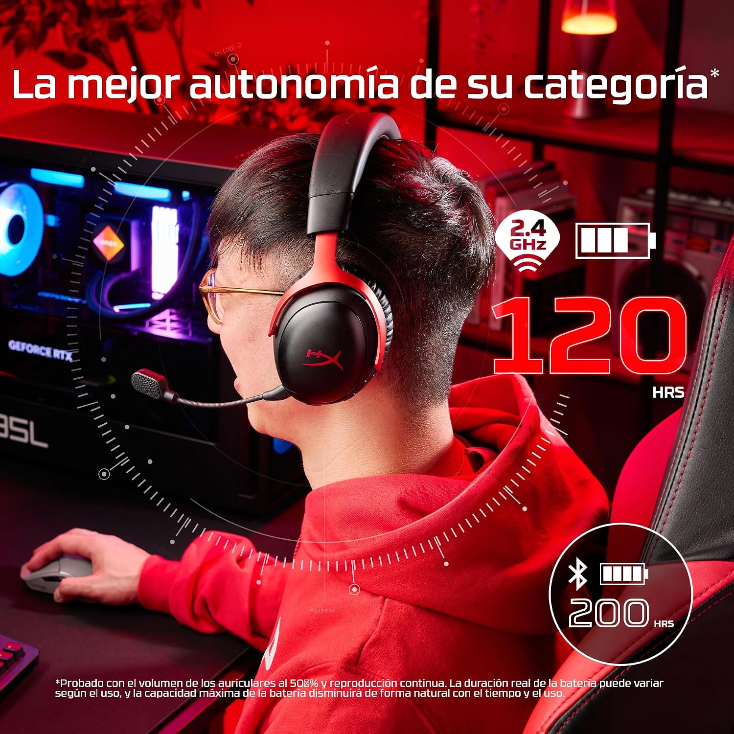 Detalle de HyperX Cloud III S: Auriculares Gaming inalámbricos con gran autonomía y multiformato
