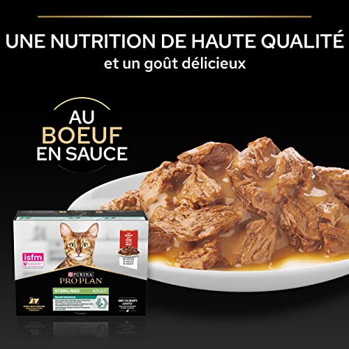 Thumbnail 7 de Purina Pro Plan Sterilised Maintenance Chat Adulte Bœuf Poulet – 10 x 85 g