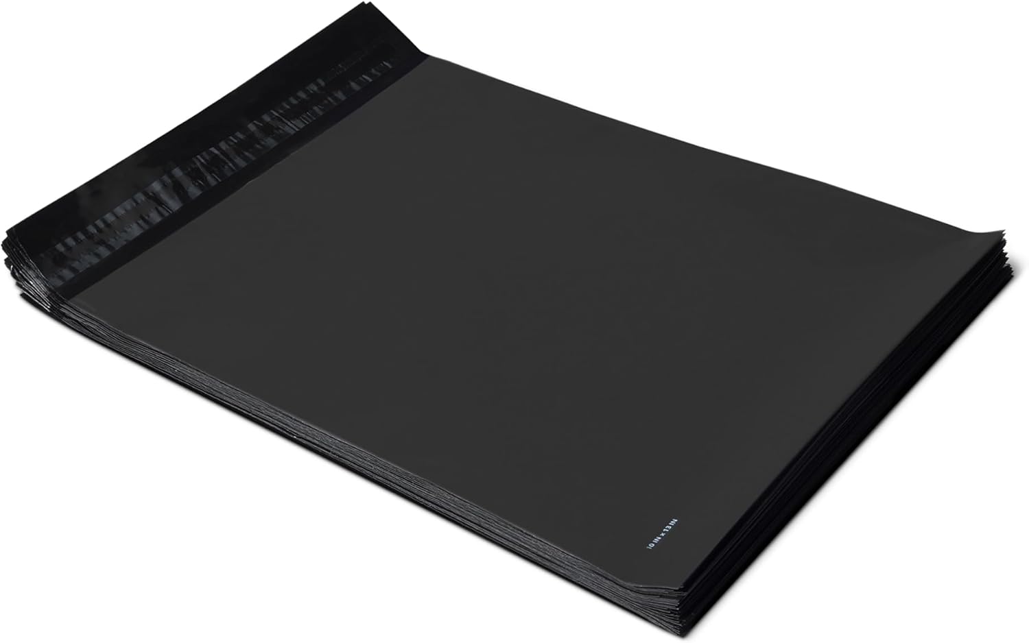 Amazon Basics Poly-Versandtaschen, selbstverschließende Umschläge – Schwarz, 25,4 x 33 cm, 100 Stück
