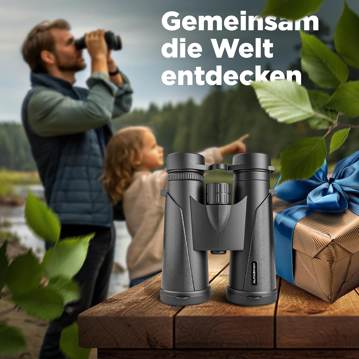 Thumbnail 6 de AlpinSpirit Fernglas 8x42 inkl. Hardcase & Zubehör – geeignet für Brillenträger, kompakt und leicht (schwarz)