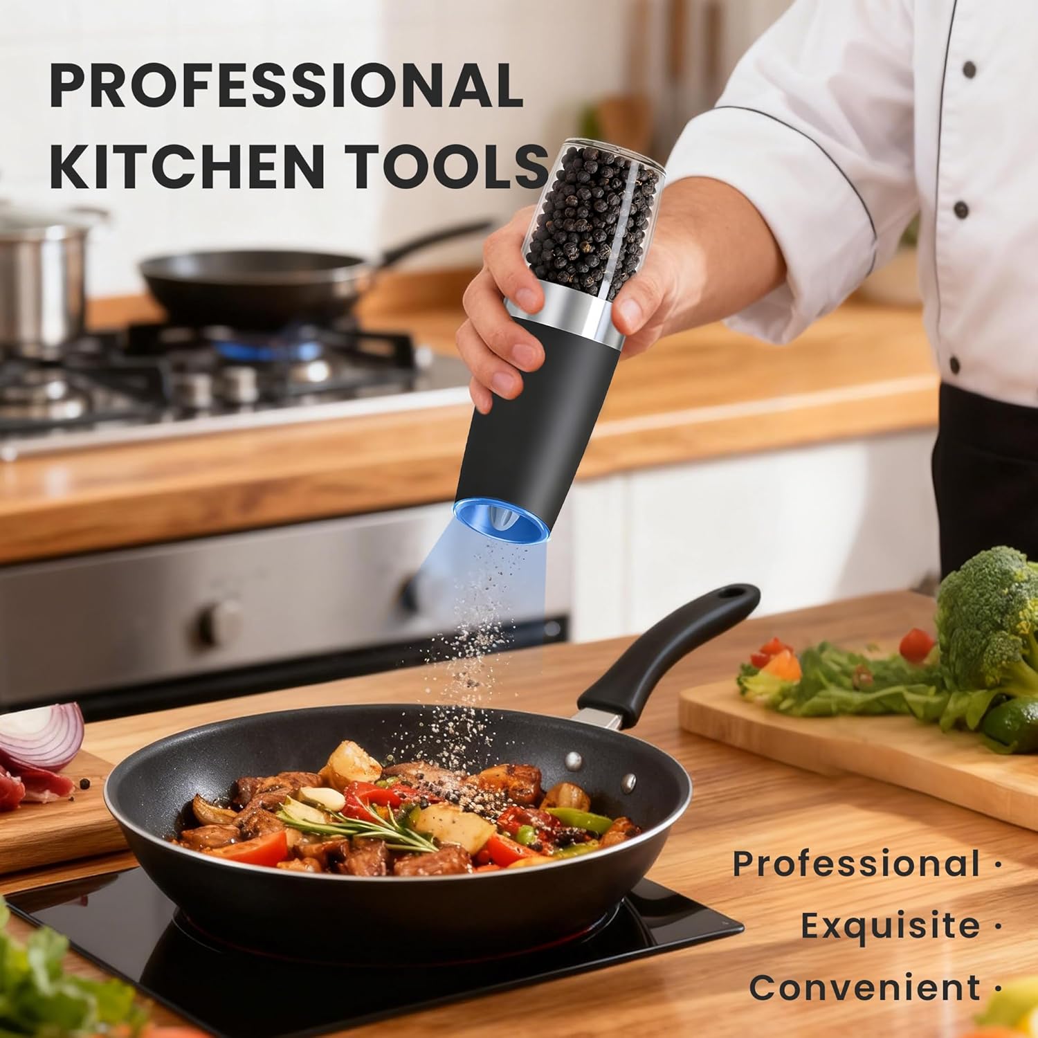 Thumbnail 1 de UNNEES Gravity Electric Grinder 2-pack 🧂