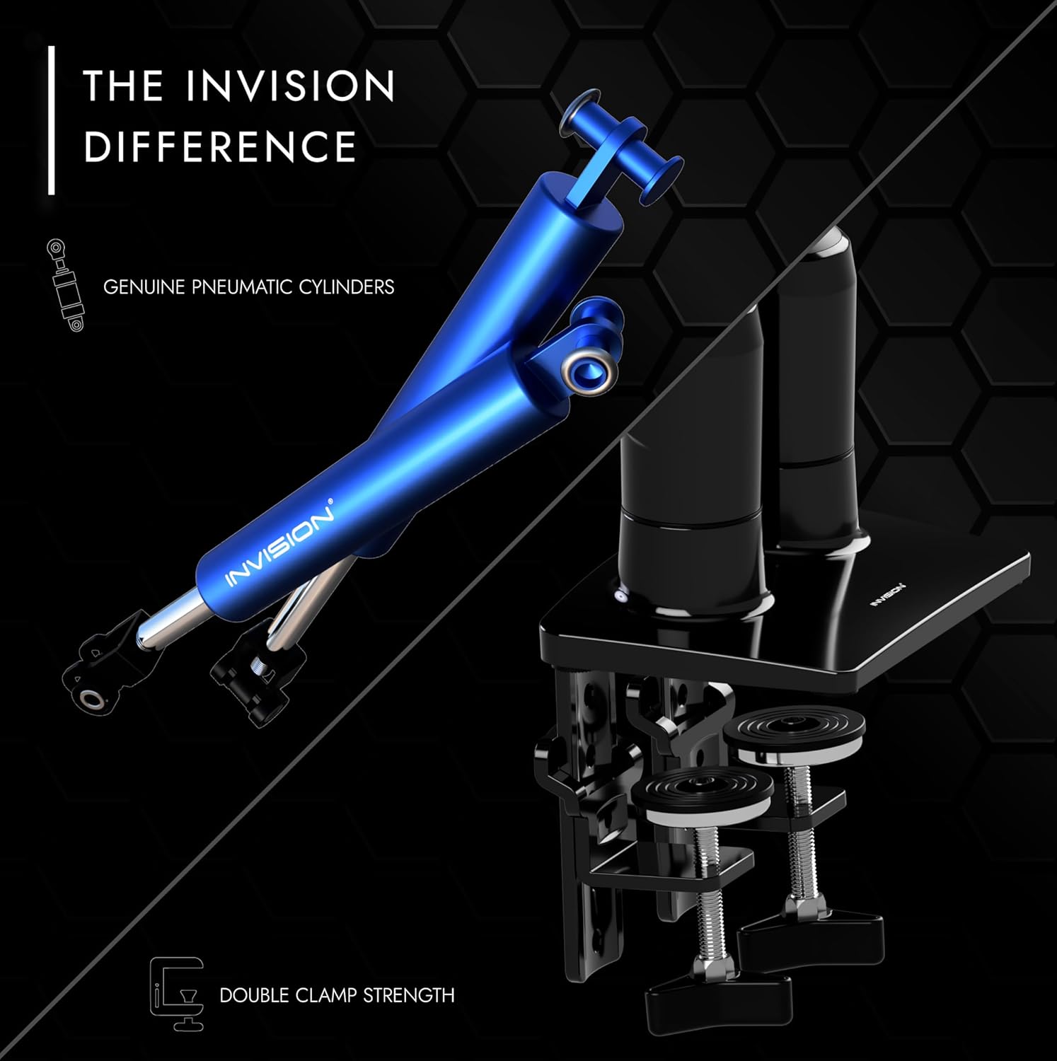 Detalle de Invision MX400 Dual Monitor Arm 19–32 inch, 2–9kg 🖥
