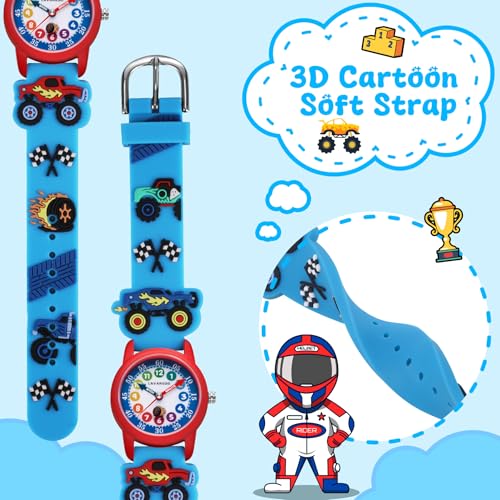 Detalle de Caprock montre analogique pour enfant, mouvement à quartz et bracelet réglable