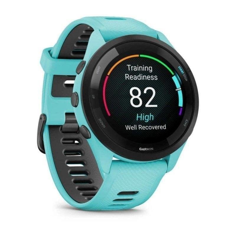 Detalle 2 de Garmin Forerunner 265 46mm: elegancia deportiva y métricas profesionales en un reloj compacto