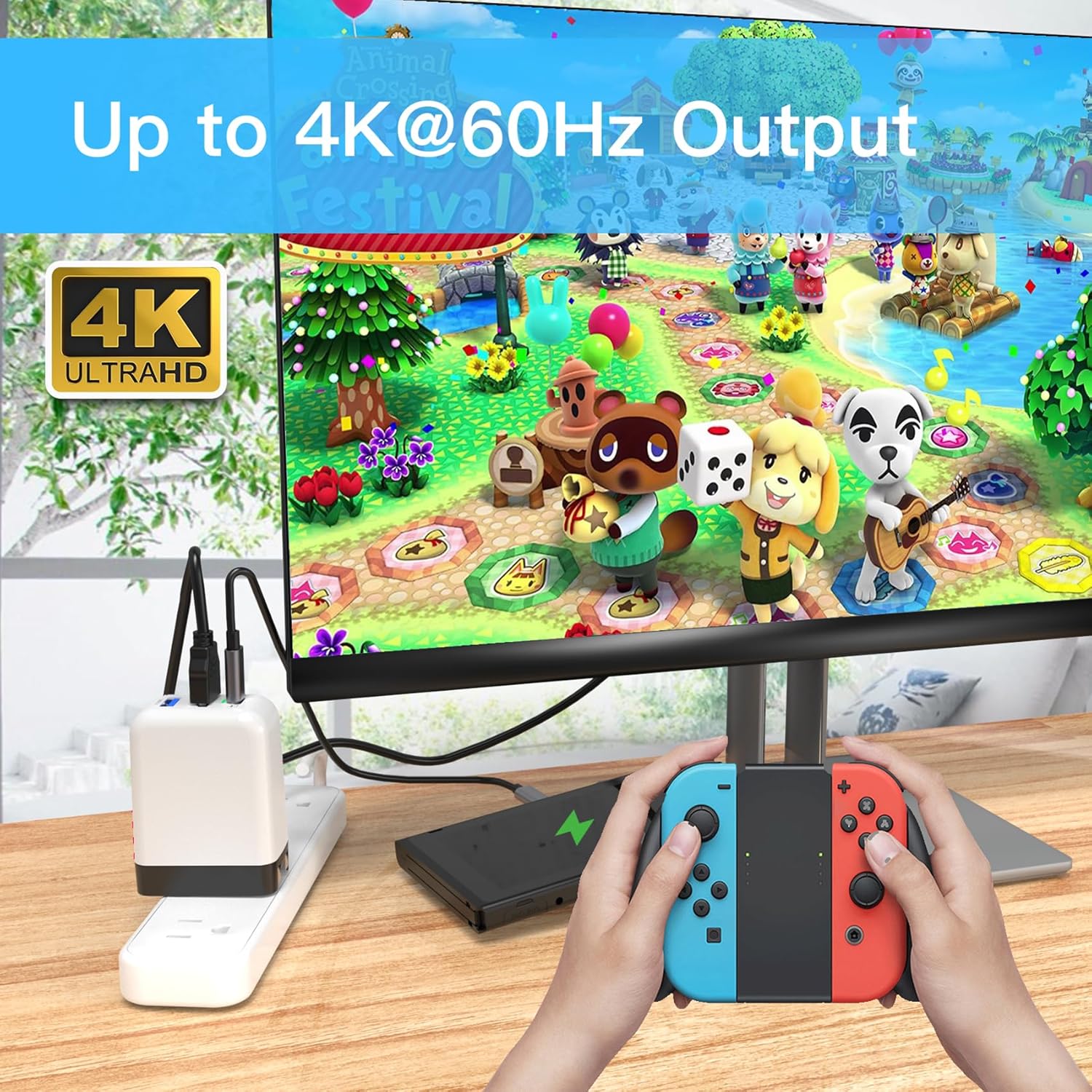 Detalle de Mirabox 65W Portable Dock Charger for Nintendo Switch and More