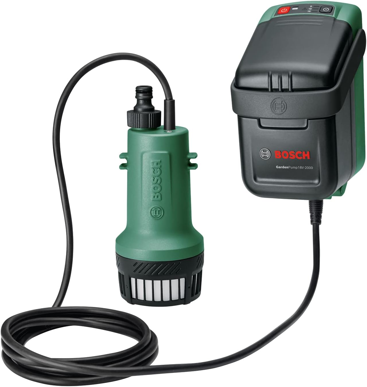Pompe à eau submersible sans fil Bosch GardenPump 18V-2000 (sans batterie) pour eau de pluie et arrosage