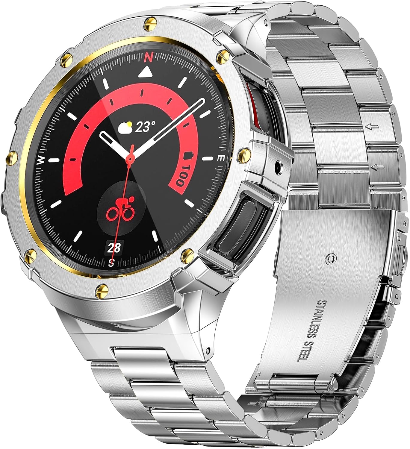 Thumbnail 6 de SUPLINK Metal Case with Band for Galaxy Watch (stainless steel protective strap)