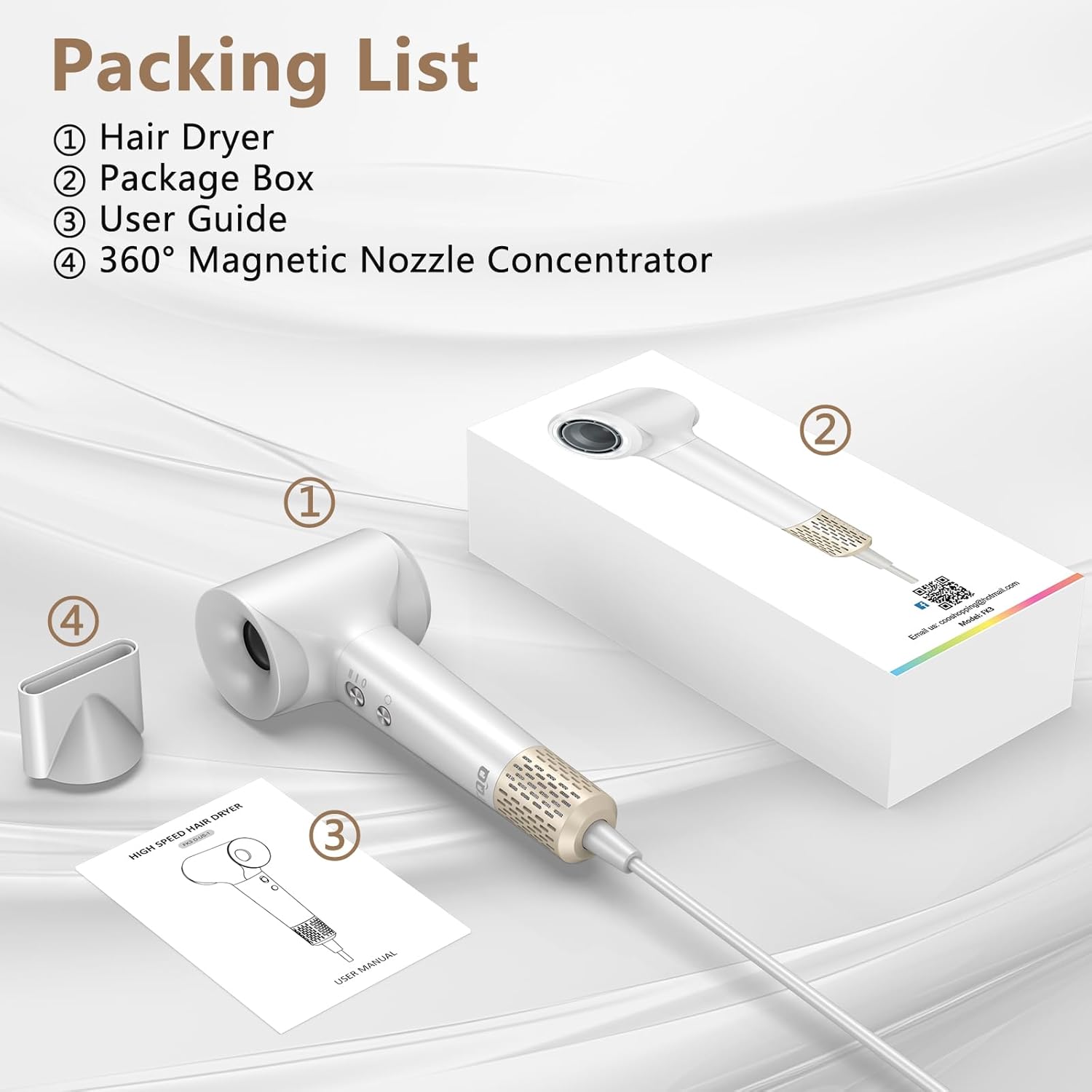 Thumbnail 6 de TQQ Secador Profesional 200M Iónicos, Silencioso y Potente