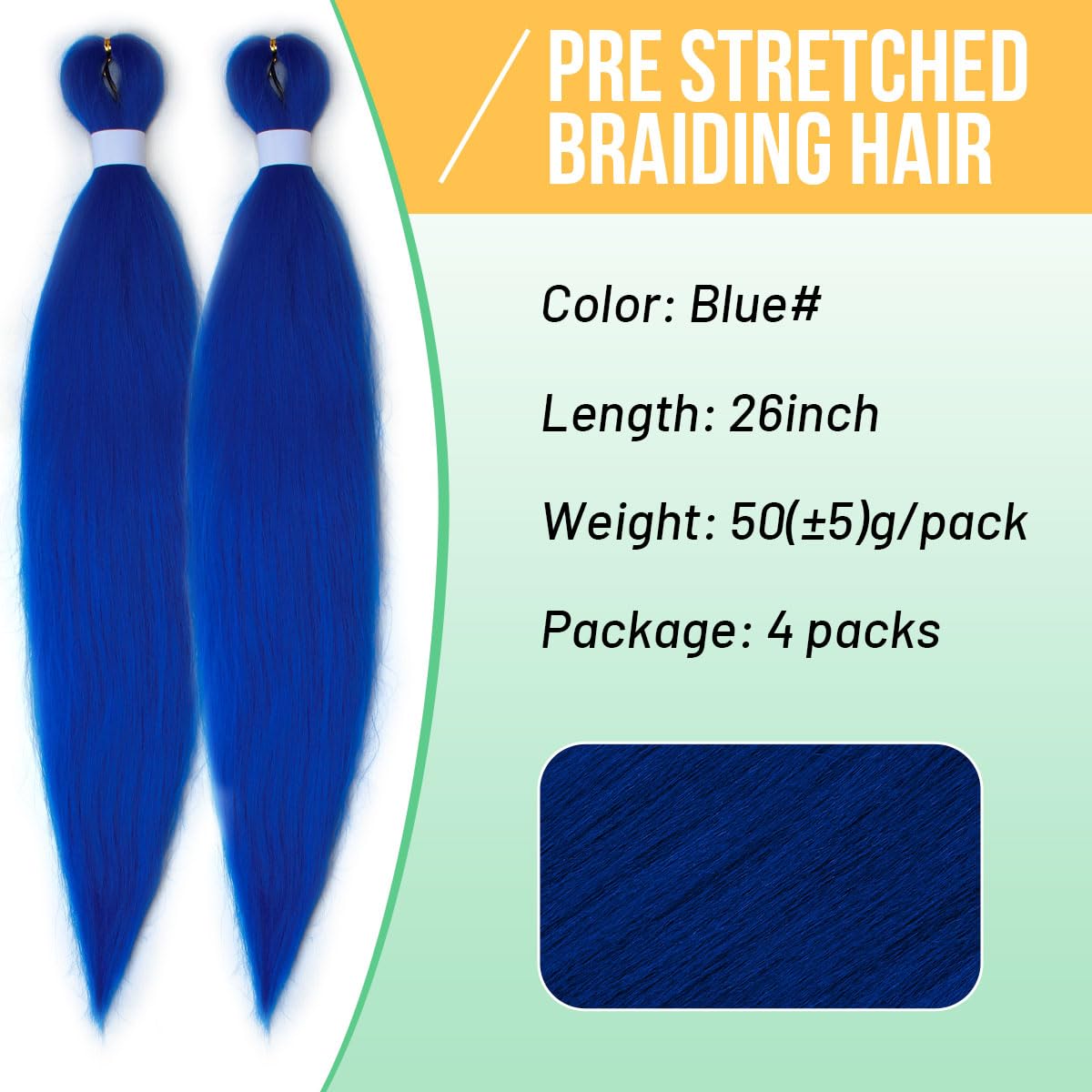 Detalle 2 de Aooffut Braiding Hair Extensions, 26-Inch
