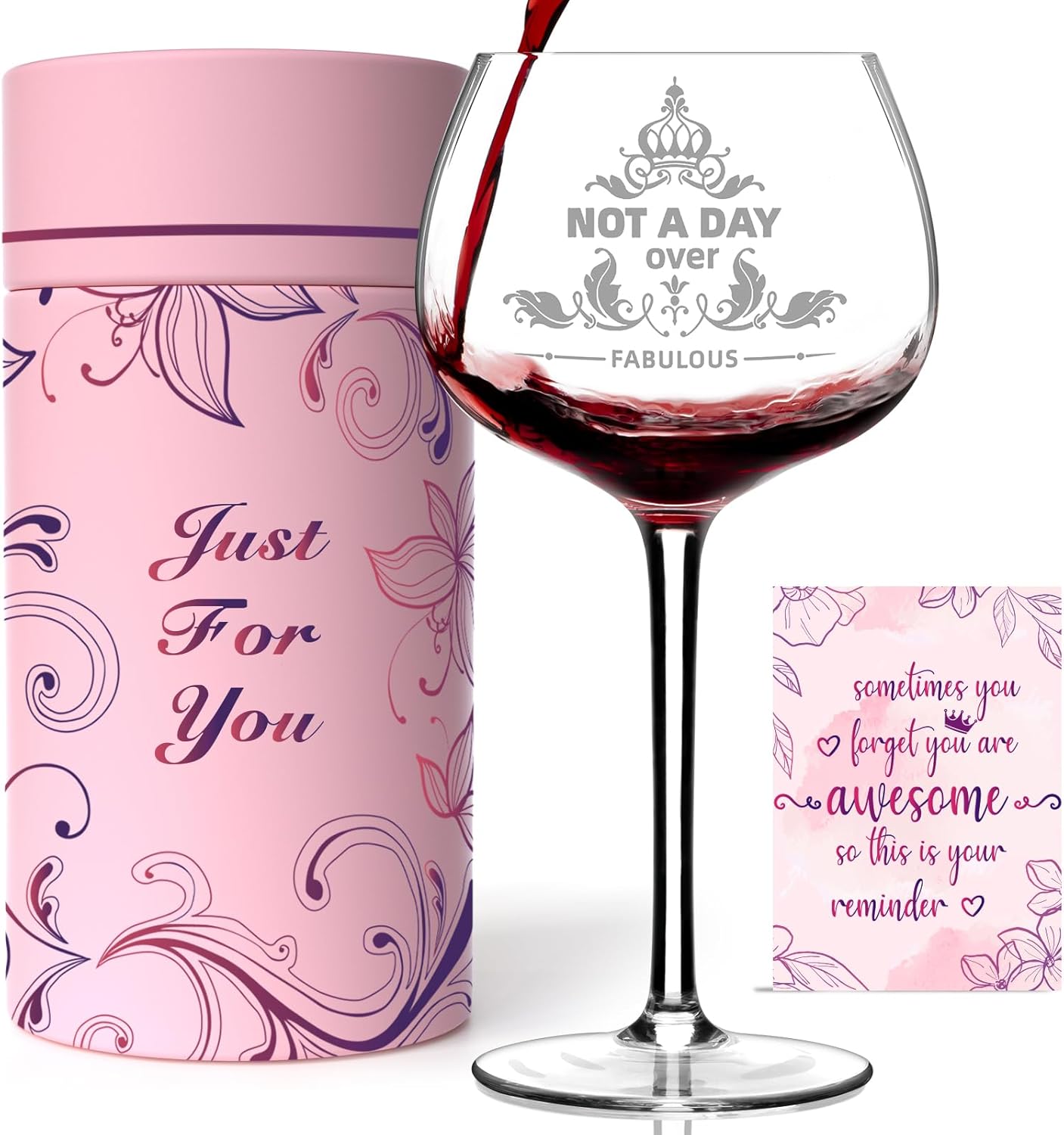 Thumbnail 6 de 70th Birthday Gifts for Women: Vintage 1956 Engraved 70th Wine Glass in Gift Box