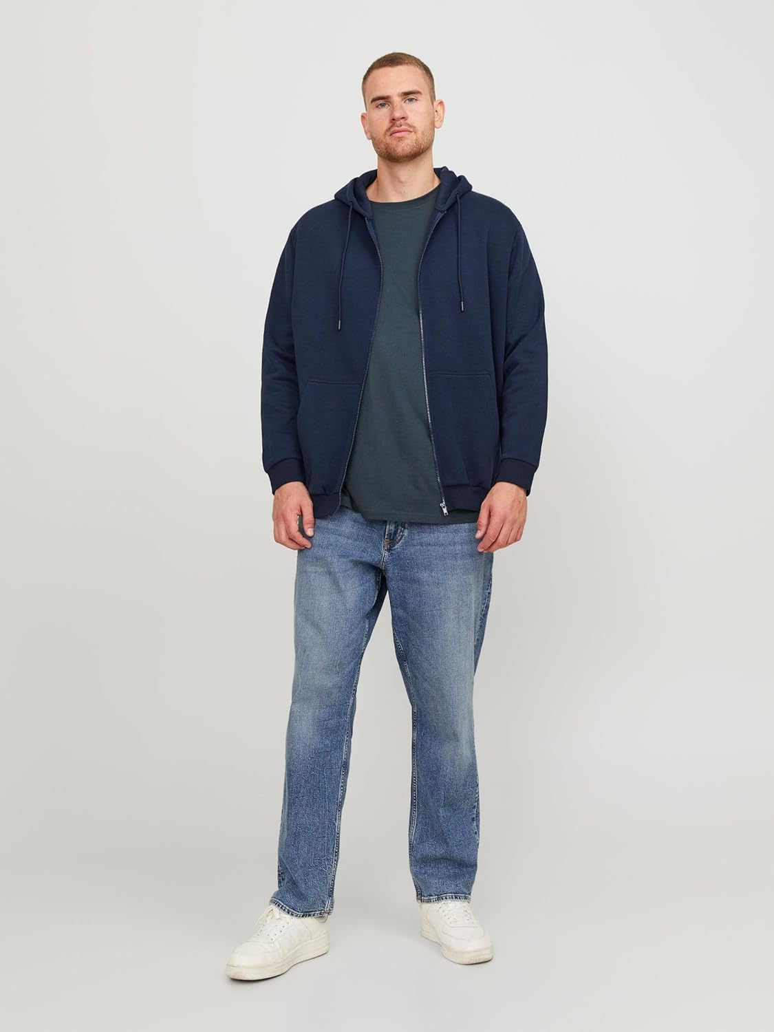Thumbnail 4 de JACK & JONES Male Kapuzenjacke veste à capuche unie