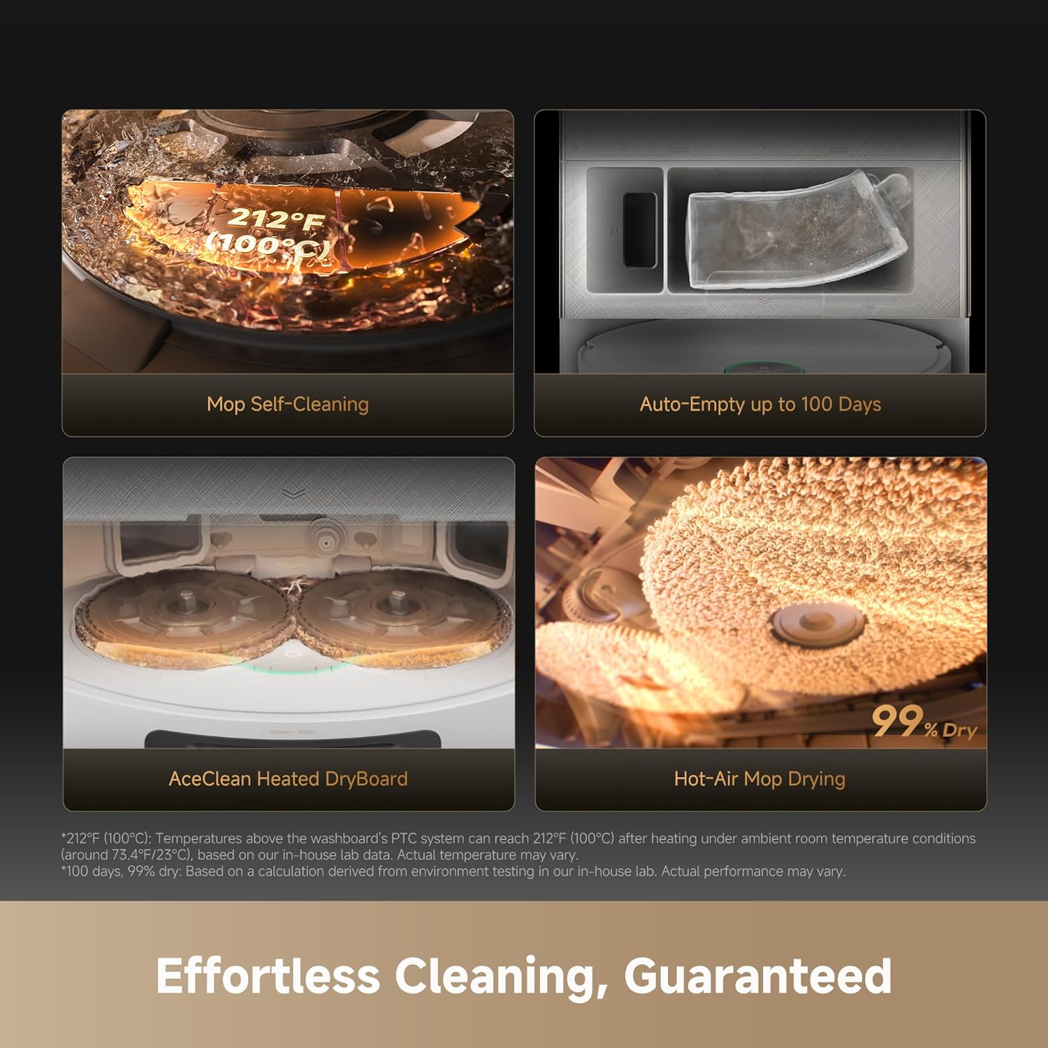 Thumbnail 6 de DREAME X60 Ultra Robot Vacuum and Mop with 3.13in ultra-thin design and self-emptying dock