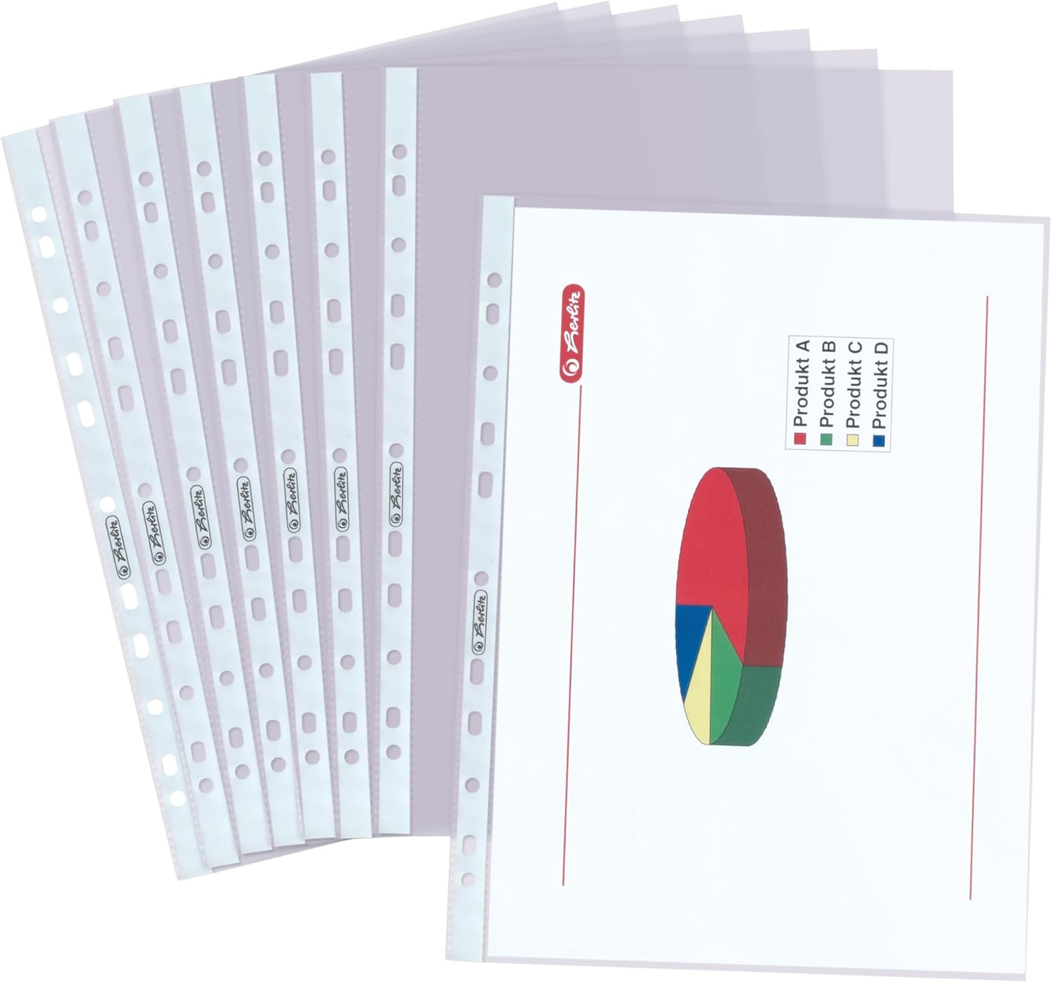 Thumbnail 4 de Herlitz 5824008 Prospekthüllen A4 0,06 mm, 100 Stück 📄