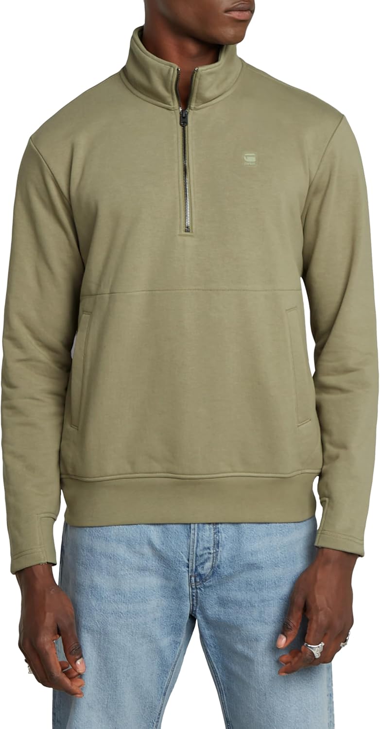 Thumbnail 6 de G-STAR Herren Nifous Half Zip Sweater – Halbreißverschluss mit gerippten Abschlüssen