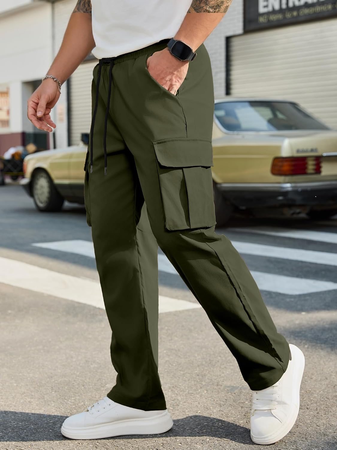 Detalle de PLEPAN Men's Cargo Pants